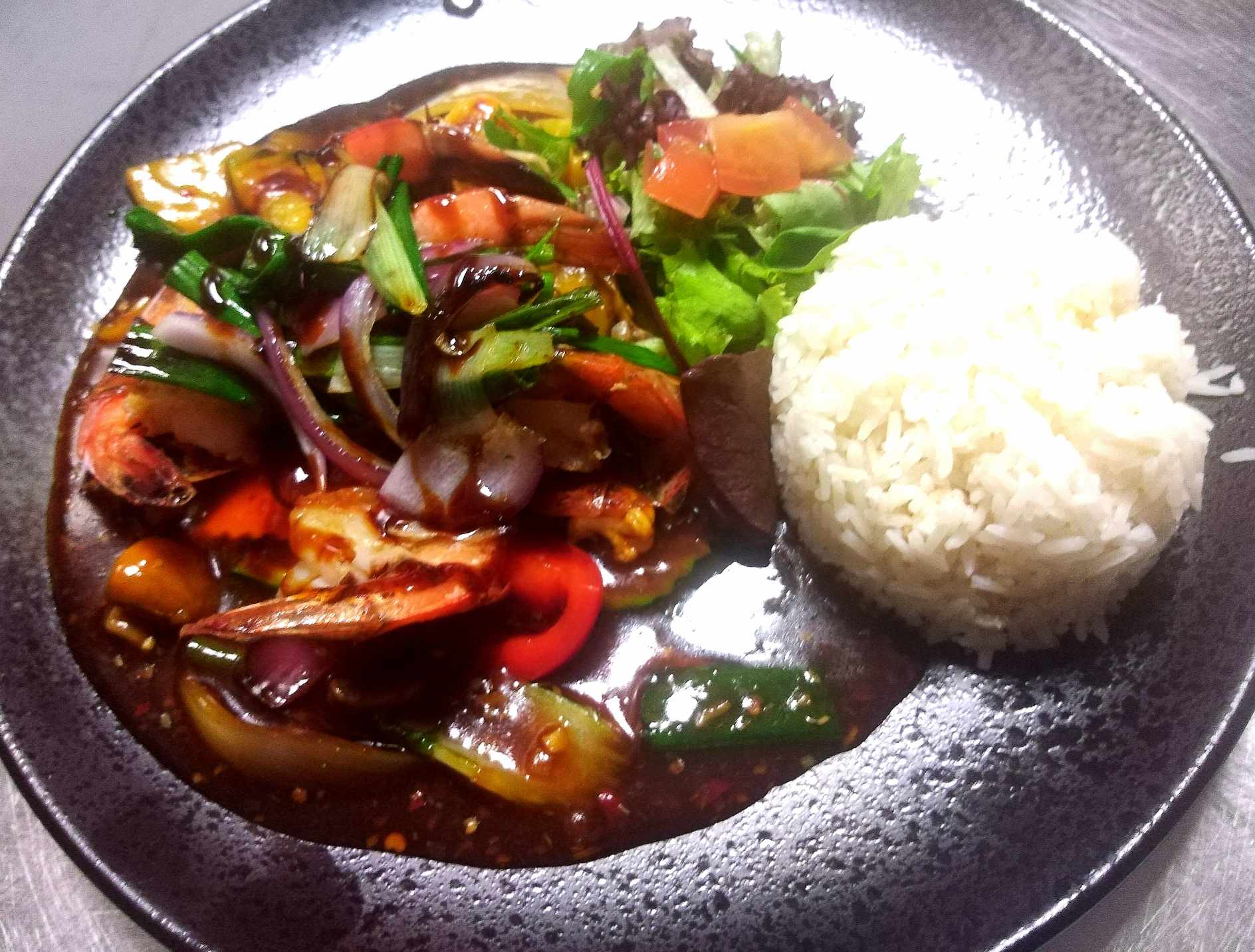 Rau Xao Sot Teriyaki / Gebratenes Gemüse mit Teriyaki Soße